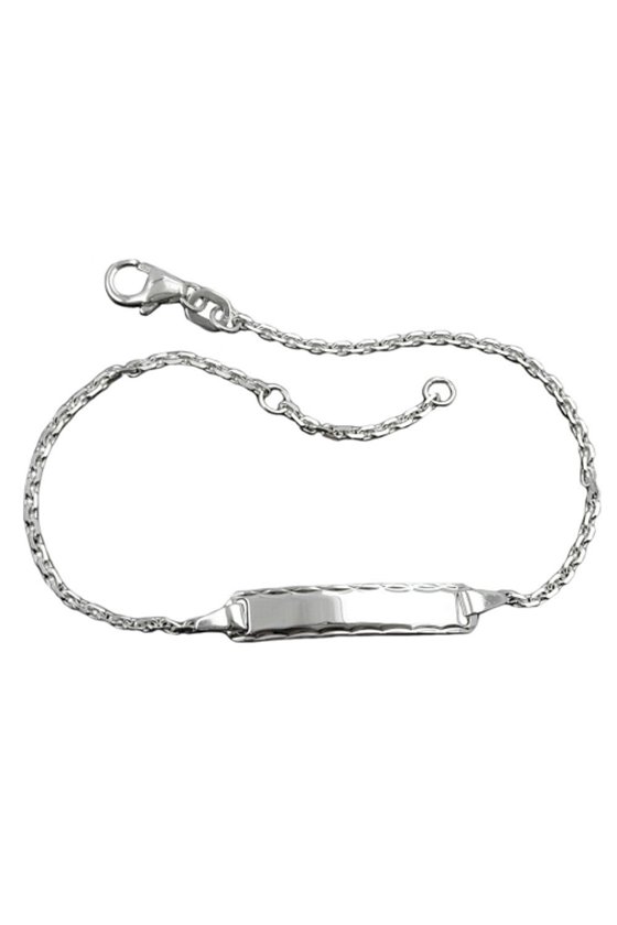 ID BRACELET ANCHOR CHAIN SILVER 925 18CM