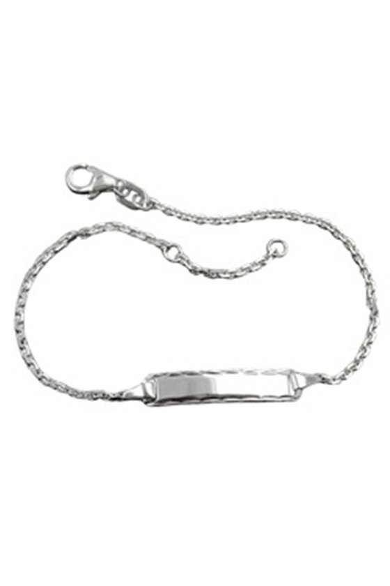 ID BRACELET ANCHOR CHAIN SILVER 925 18CM