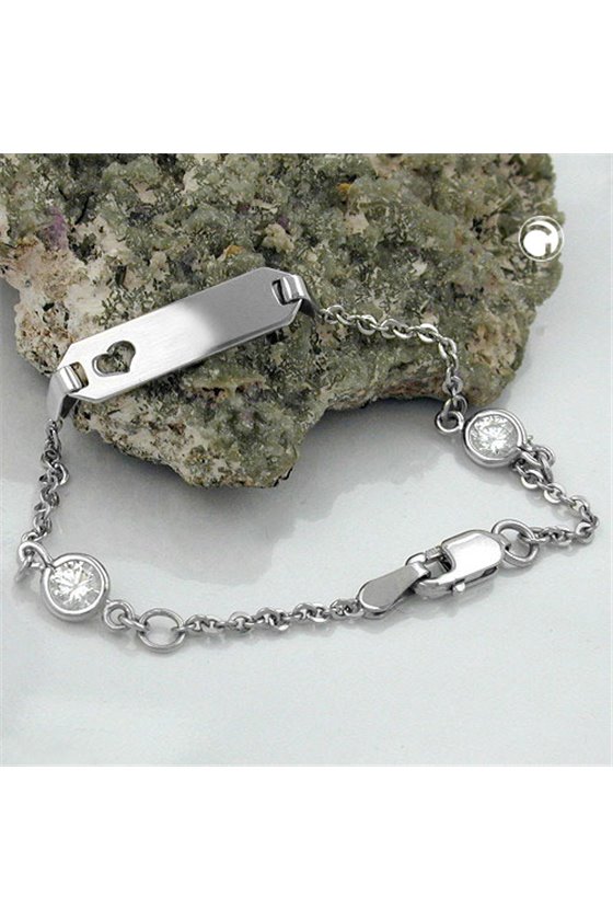 ID BRACELET ANCHOR CHAIN SILVER 925