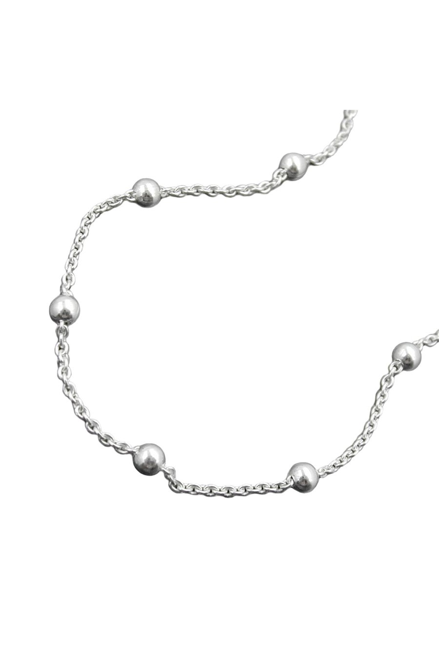 ANKLE CHAIN WITH 12 BALLS SILVER 925 25CM