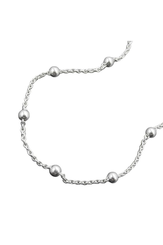 ANKLE CHAIN WITH 12 BALLS SILVER 925 25CM