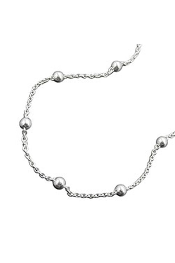 ANKLE CHAIN WITH 12 BALLS SILVER 925 25CM