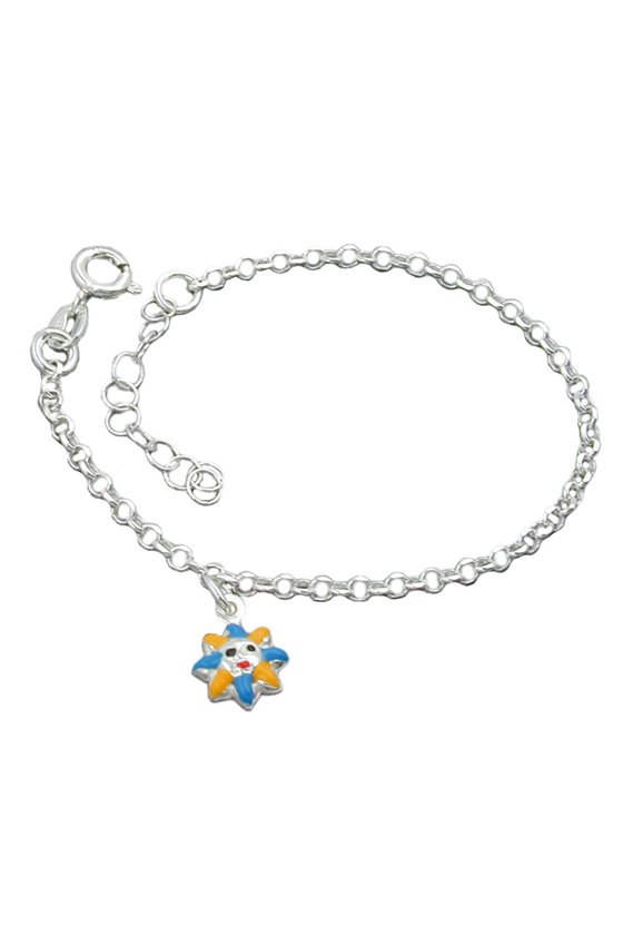 BRACELET ANCHOR CHAIN SUN SILVER 925