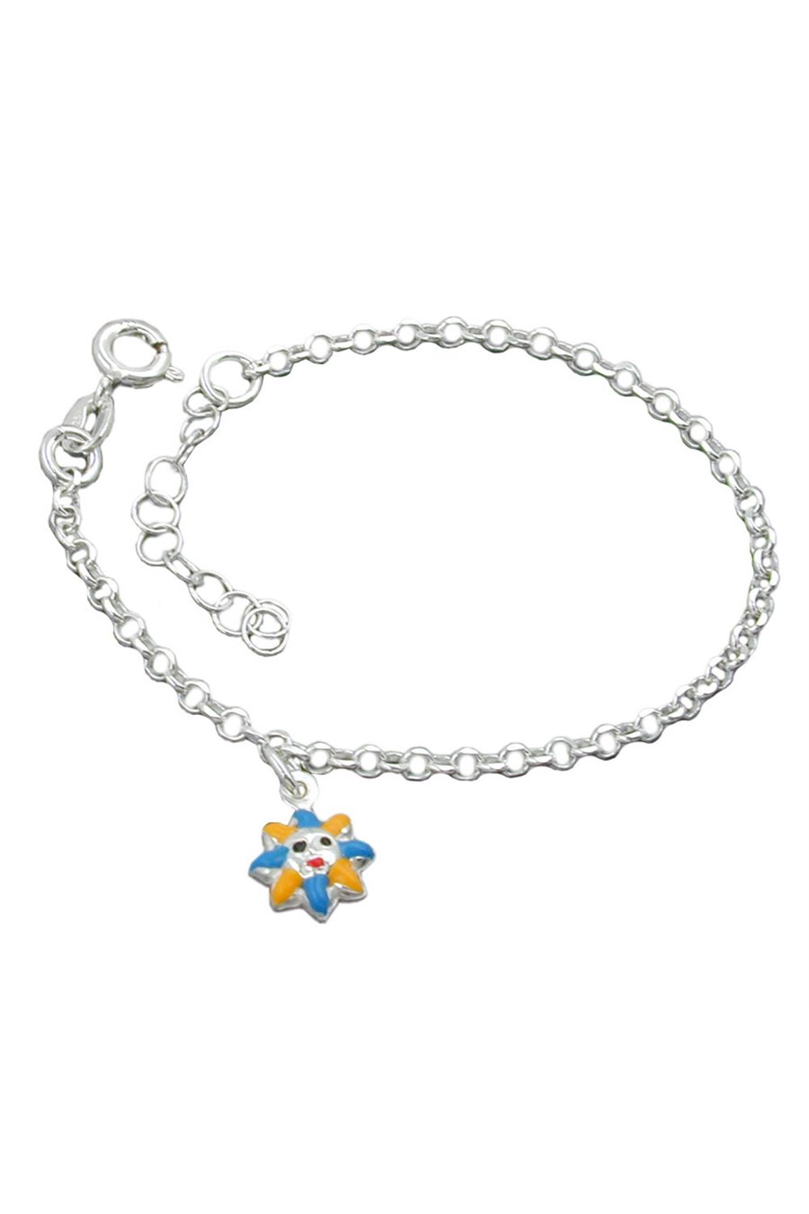 BRACELET ANCHOR CHAIN SUN SILVER 925