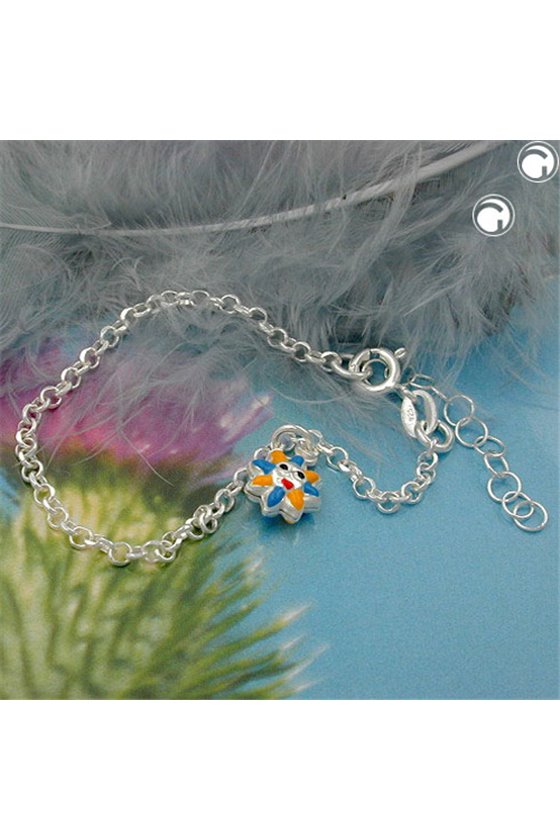 BRACELET ANCHOR CHAIN SUN SILVER 925