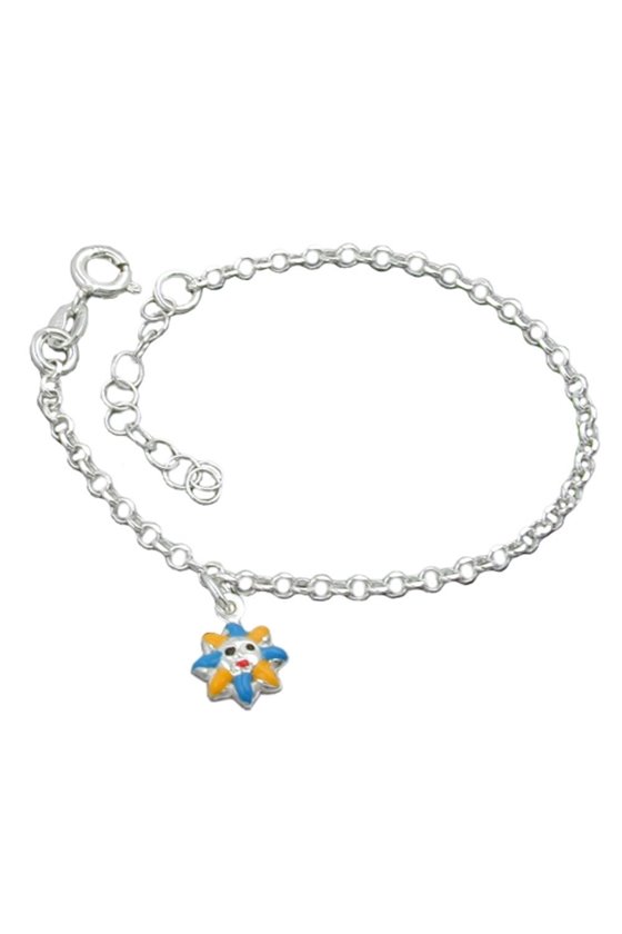 BRACELET ANCHOR CHAIN SUN SILVER 925