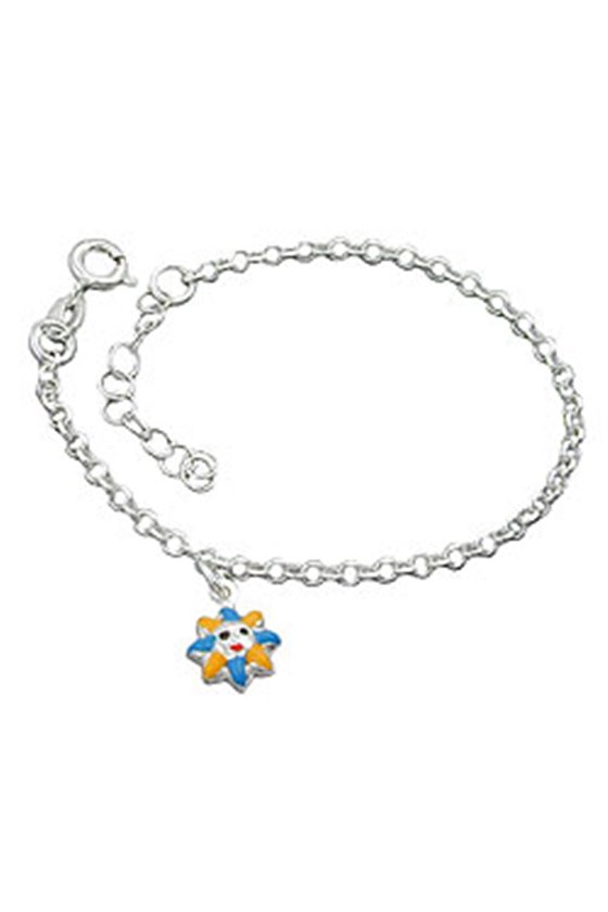 BRACELET ANCHOR CHAIN SUN SILVER 925