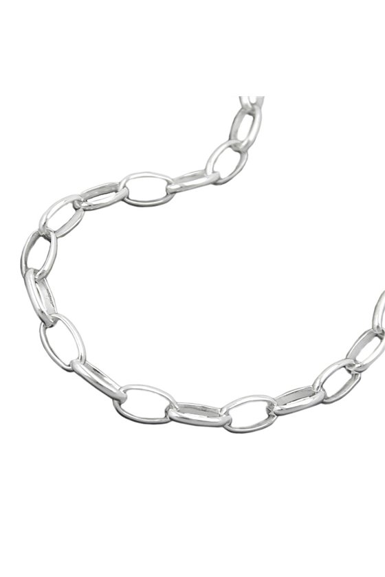 BRACELET OVAL ANCHOR CHAIN SILVER 925 21CM