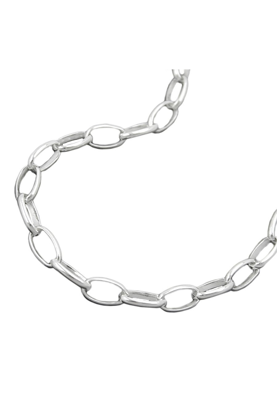 BRACELET OVAL ANCHOR CHAIN SILVER 925 19CM