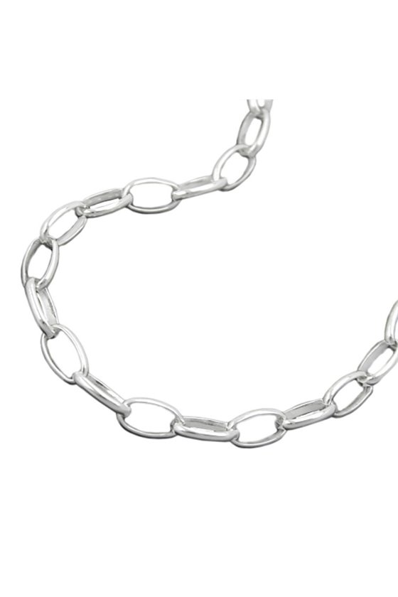 BRACELET OVAL ANCHOR CHAIN SILVER 925 19CM