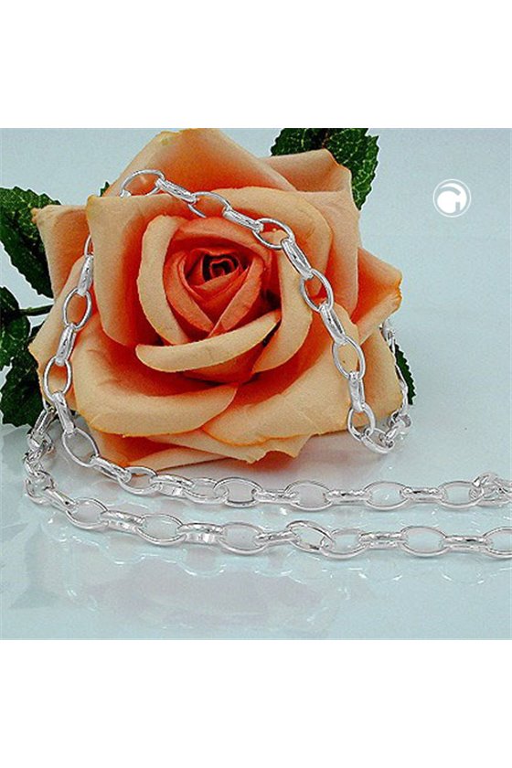 NECKLACE OVAL ANCHOR CHAIN SILVER 925 60CM