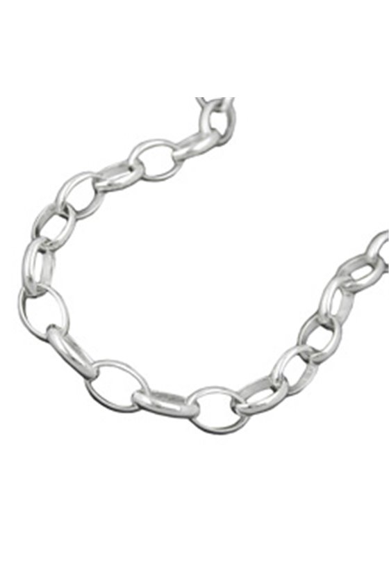 NECKLACE OVAL ANCHOR CHAIN SILVER 925 60CM