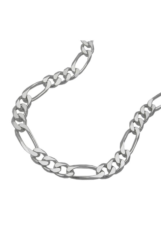 BRACELET FIGARO CHAIN FLAT SILVER 925 19CM