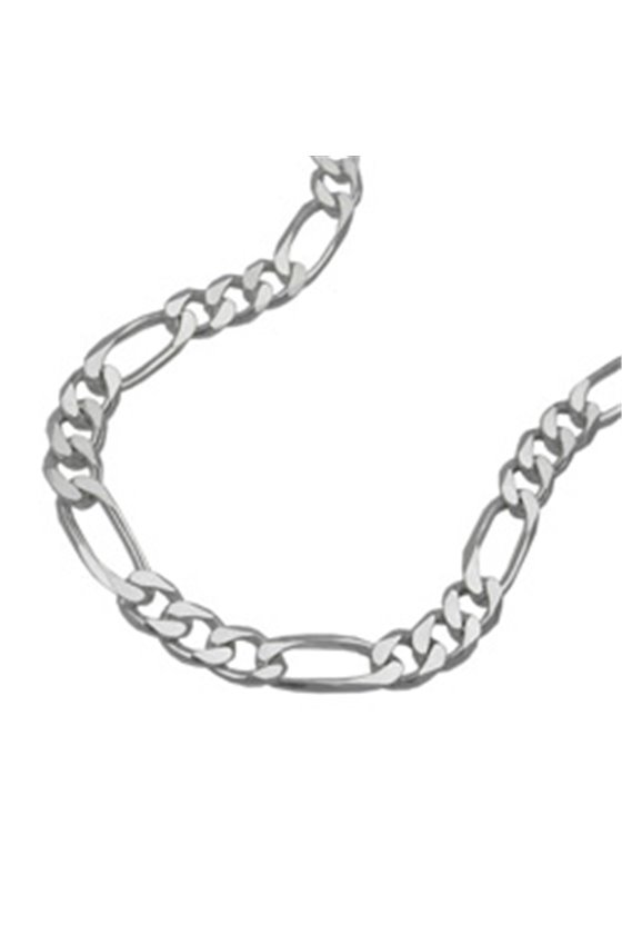 BRACELET FIGARO CHAIN FLAT SILVER 925 19CM