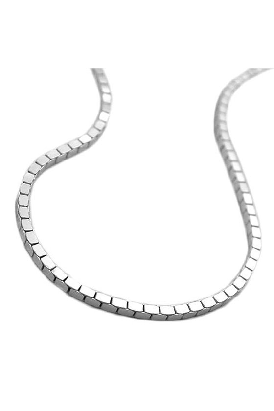 BOX CHAIN DIAMOND CUT SILVER 925 45CM