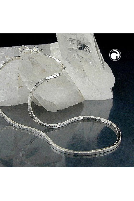BRACELET BOX CHAIN SILVER 925 19CM
