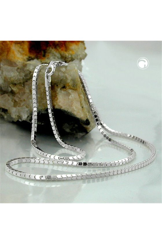 NECKLACE BOX CHAIN STYLE SILVER 925 45CM