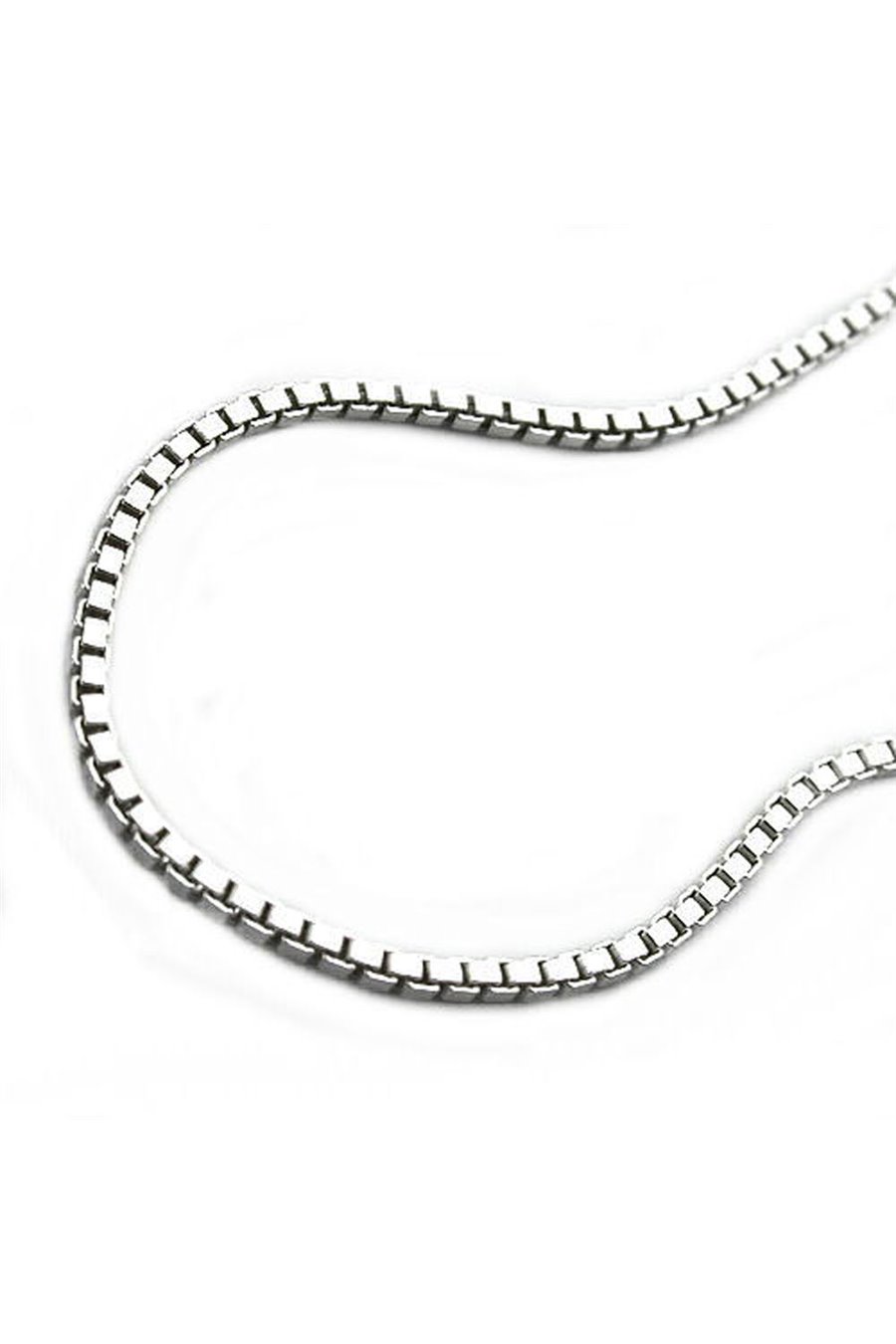 NECKLACE BOX CHAIN DIAMOND CUT SILVER 925 70CM