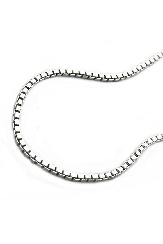 NECKLACE BOX CHAIN DIAMOND CUT SILVER 925 60CM