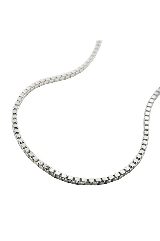 ANKLET BOX CHAIN DIAMOND CUT SILVER 925 27CM