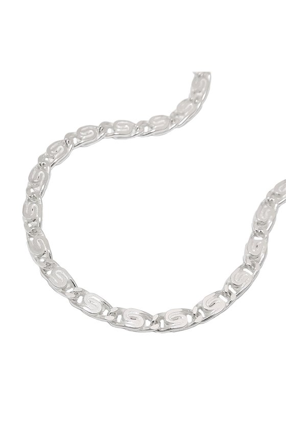BRACELET SCROLL CHAIN SILVER 925 21CM