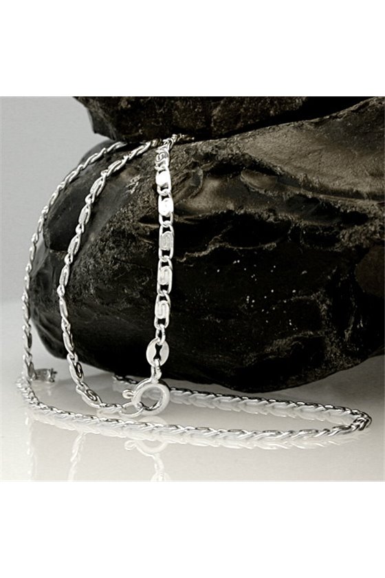 NECKLACE THIN SCROLL CHAIN SILVER 925 50CM