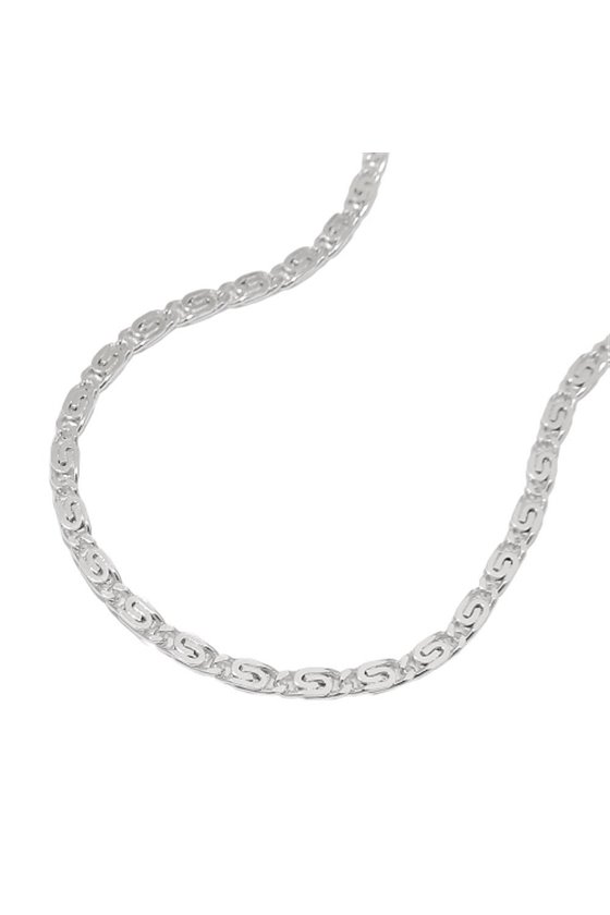 BRACELET THIN SCROLL CHAIN SILVER 925 19CM