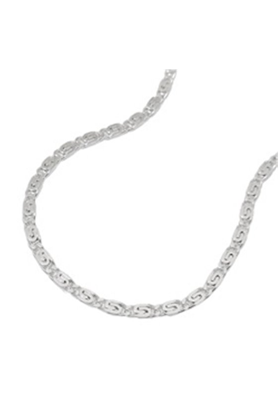 BRACELET THIN SCROLL CHAIN SILVER 925 19CM