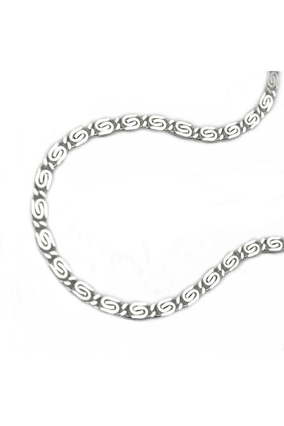 NECKLACE THIN SCROLL CHAIN SILVER 925 45CM