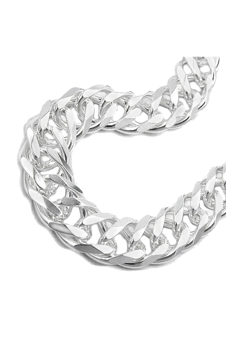 BRACELET DOUBLE ROMBO CHAIN SILVER 925 21CM