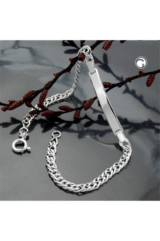 ID BRACELET ROMBO CHAIN SILVER 925 19CM