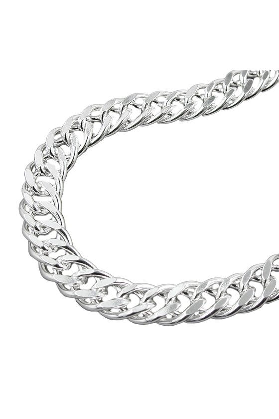 BRACELET DOUBLE ROMBO CHAIN SILVER 925 21CM