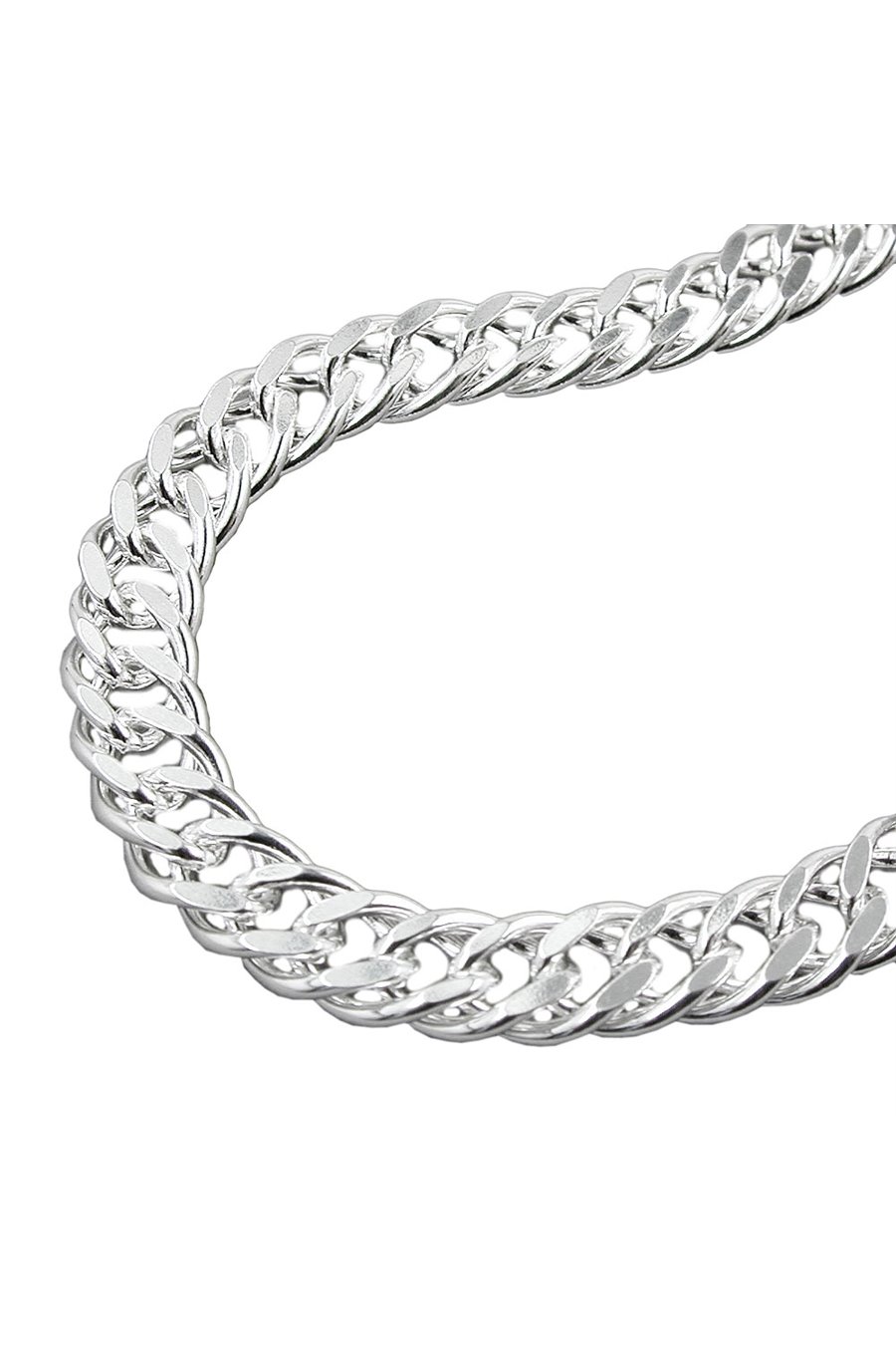 BRACELET DOUBLE ROMBO CHAIN SILVER 925 21CM