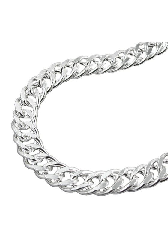 BRACELET DOUBLE ROMBO CHAIN SILVER 925 21CM