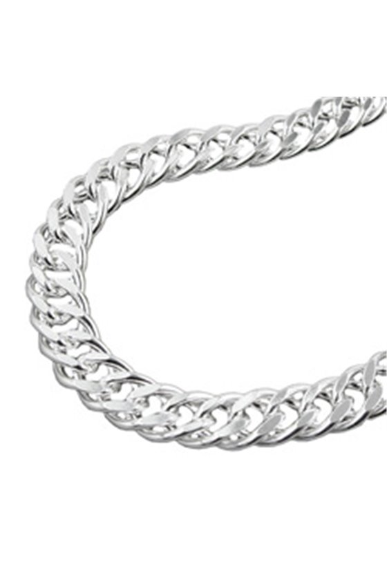 BRACELET DOUBLE ROMBO CHAIN SILVER 925 19CM