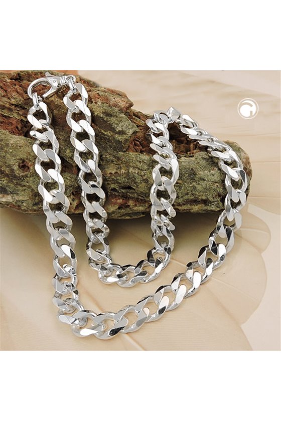 CURB CHAIN WIDTH 10MM 50CM SILVER 925