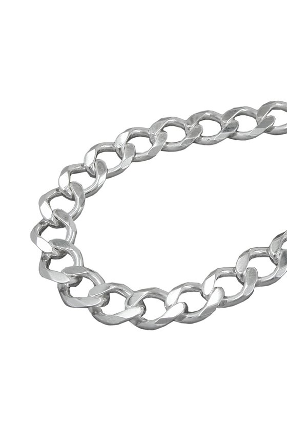 BRACELET OPEN CURB CHAIN SILVER 925 21CM