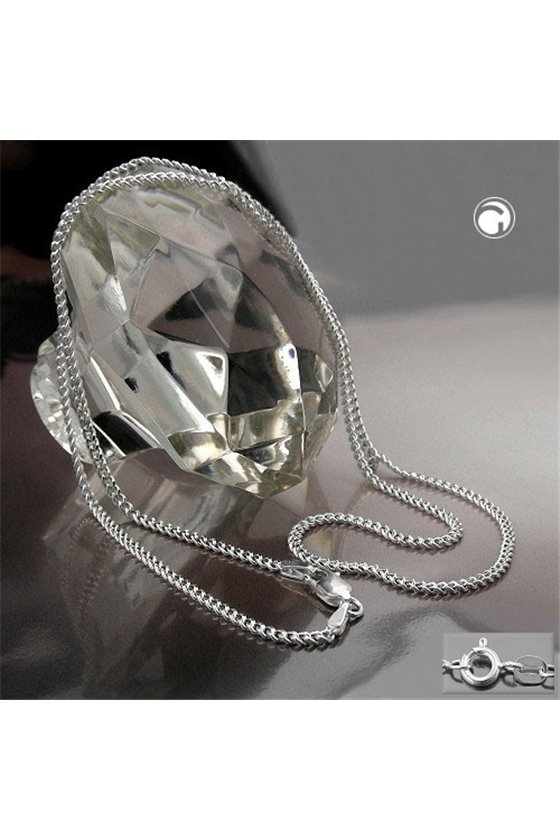 NECKLACE THIN CURB CHAIN SILVER 925 60CM