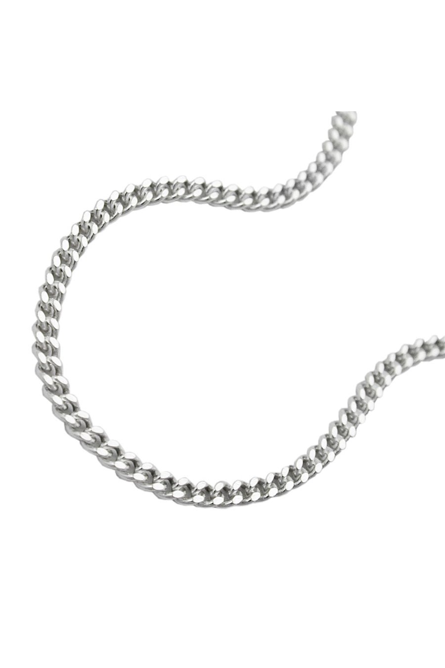NECKLACE THIN CURB CHAIN SILVER 925 60CM