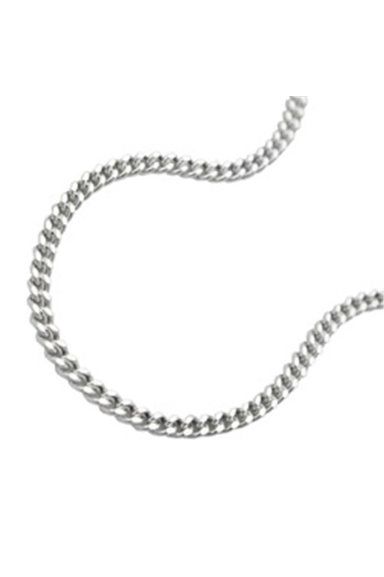 NECKLACE THIN CURB CHAIN SILVER 925 60CM