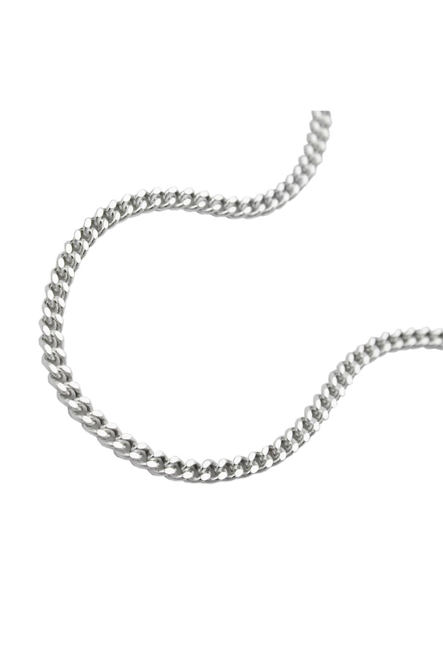 NECKLACE THIN CURB CHAIN SILVER 925 60CM