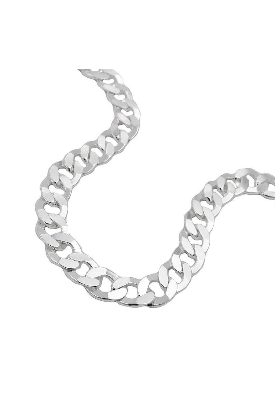 NECKLACE OPEN CURB CHAIN SILVER 925