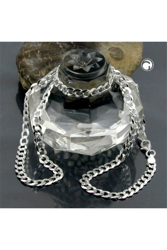 NECKLACE OPEN CURB CHAIN SILVER 925