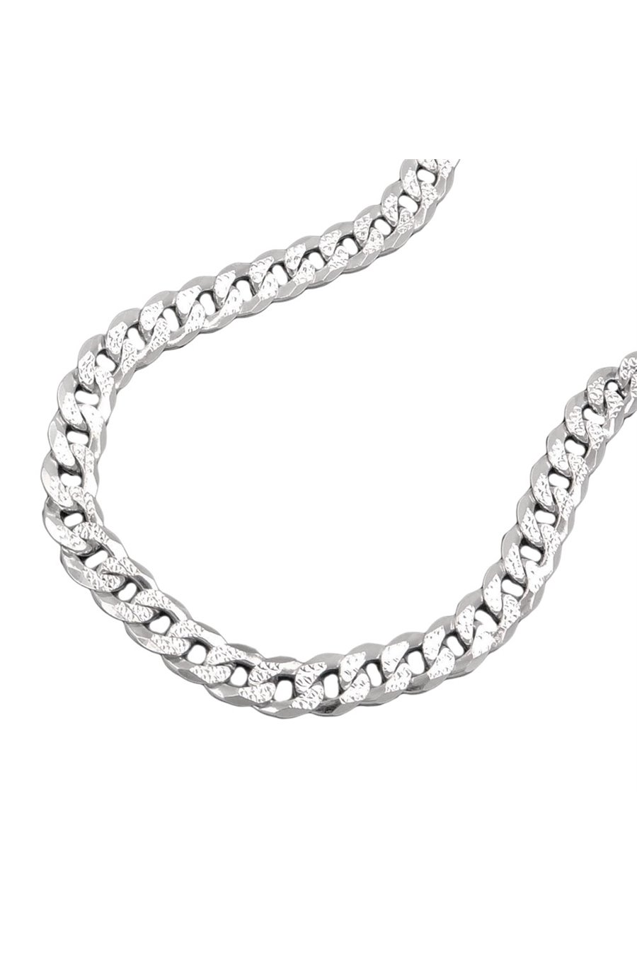 BRACELET OPEN CURB CHAIN SILVER 925