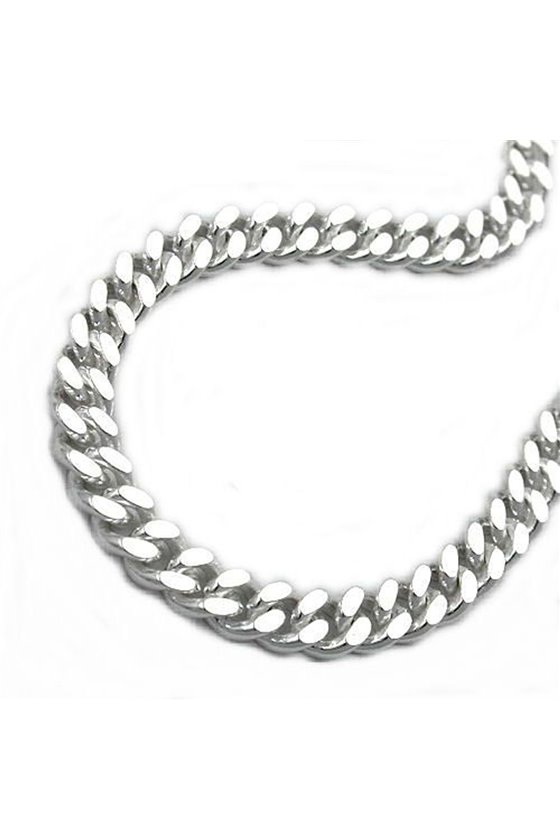 BRACELET CURB CHAIN 4MM SILVER 925 21CM