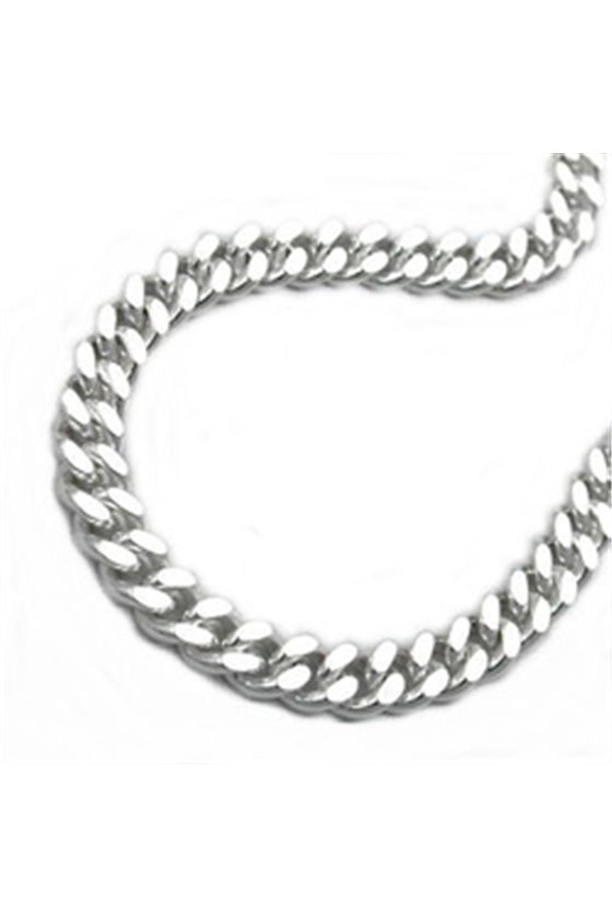BRACELET CURB CHAIN 4MM SILVER 925 19CM
