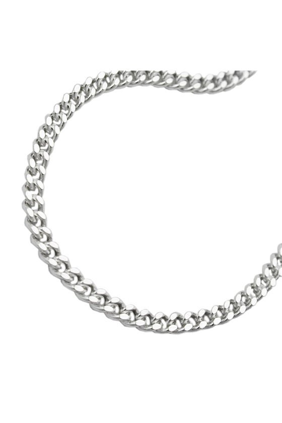 BRACELET FLAT CURB CHAIN SILVER 925 19CM