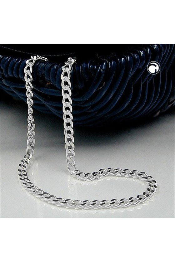 BRACELET FLAT CURB CHAIN SILVER 925 19CM