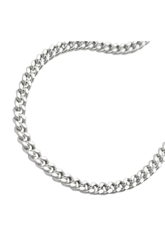 BRACELET FLAT CURB CHAIN SILVER 925 19CM