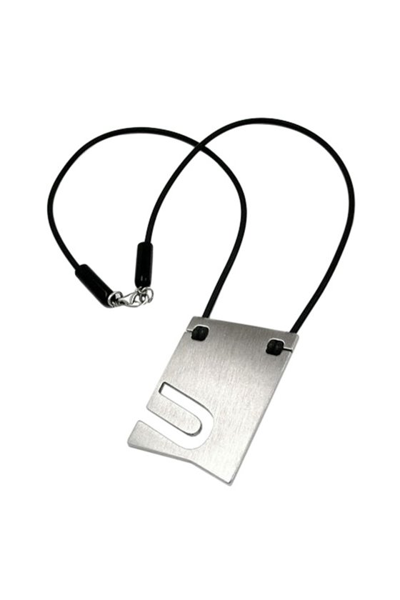 NECKLACE INITIALE U STAINLESS STEEL 42CM